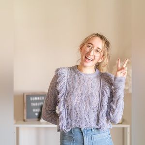 Amur Carla Fringe Sweater